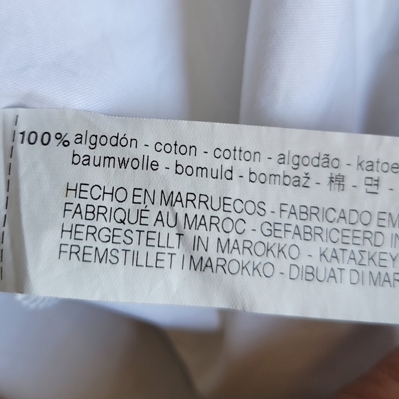 ZARA // white plunge frill ruffle detail sleeveless relaxed fit top - Picture 7 of 7